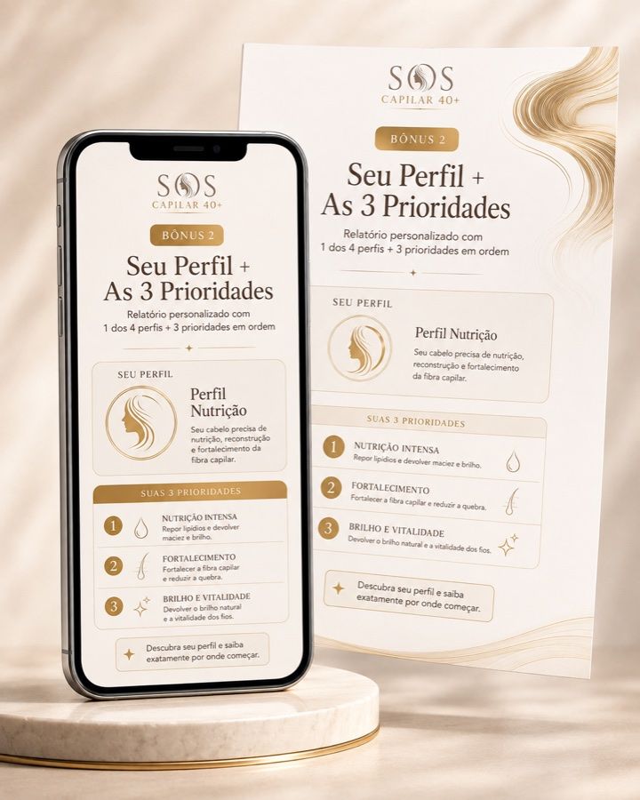 Relatório Seu Perfil + As 3 Prioridades no celular e impresso