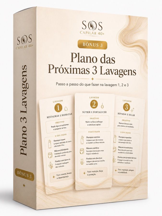 Os três cards do Plano das Próximas 3 Lavagens